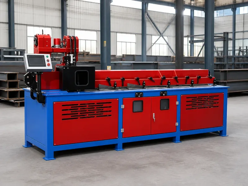 Existing tie-rod equipment illustration with a long workpiece support bed
